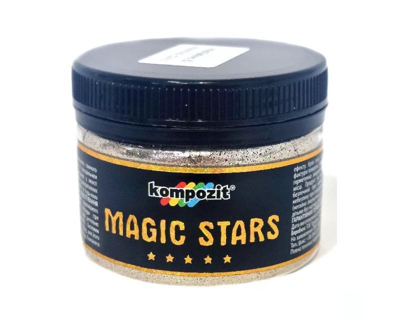 Глиттер полиэфирный KOMPOZIT MAGIC STARS декоративный капучино 60гр - фото 1 - id-p2045810798