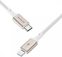 Кабель Proove Dense Metal Type-C to Lightning 27W (1m) White (CCDM27002102), фото 2