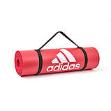 Килимок для фітнесу Adidas Fitness Mat червоний Уні 183 х 61 х 1 см, фото 3