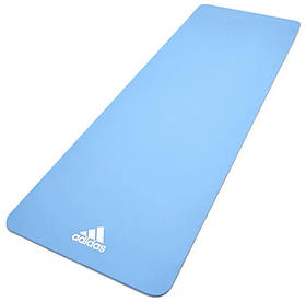 Килимок для йоги Adidas Yoga Mat блакитний Уні 176 х 61 х 0,8 см