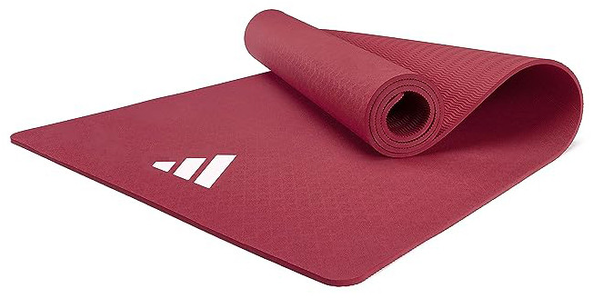 Килимок для йоги Adidas Yoga Mat червоний Уні 176 х 61 х 0,8 см