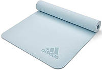 Коврик для йоги Adidas Premium Yoga Mat светло-голубой Уни 176 х 61 х 0,5 см