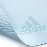 Килимок для йоги Adidas Premium Yoga Mat світло-блакитний Уні 176 х 61 х 0,5 см, фото 3