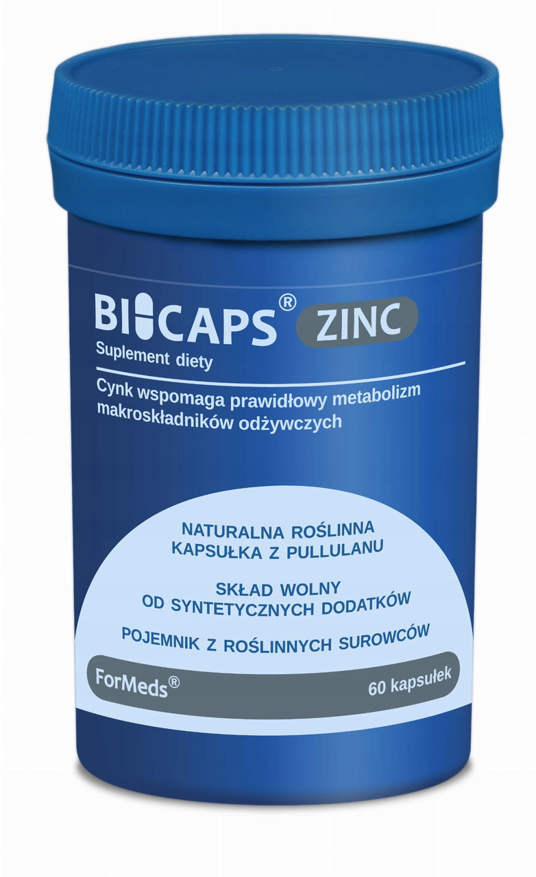 2x ForMeds Bicaps Zinc 25 мг 60 веганських капсул