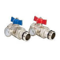 Колектор 5 контурів POLMARK у зборі з витратами, термометрами та кінцевими елементами в зборі, фото 5