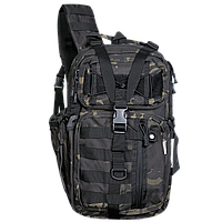 Camotec РЮКЗАК TCB MULTICAM BLACK, тактический однолямочный рюкзак, военный рюкзак мультикам, армейский рюкзак