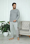Піжама чоловіча тепла якість інтерлок-кашемір (домашній комплект кофта+брюки) Туреччина