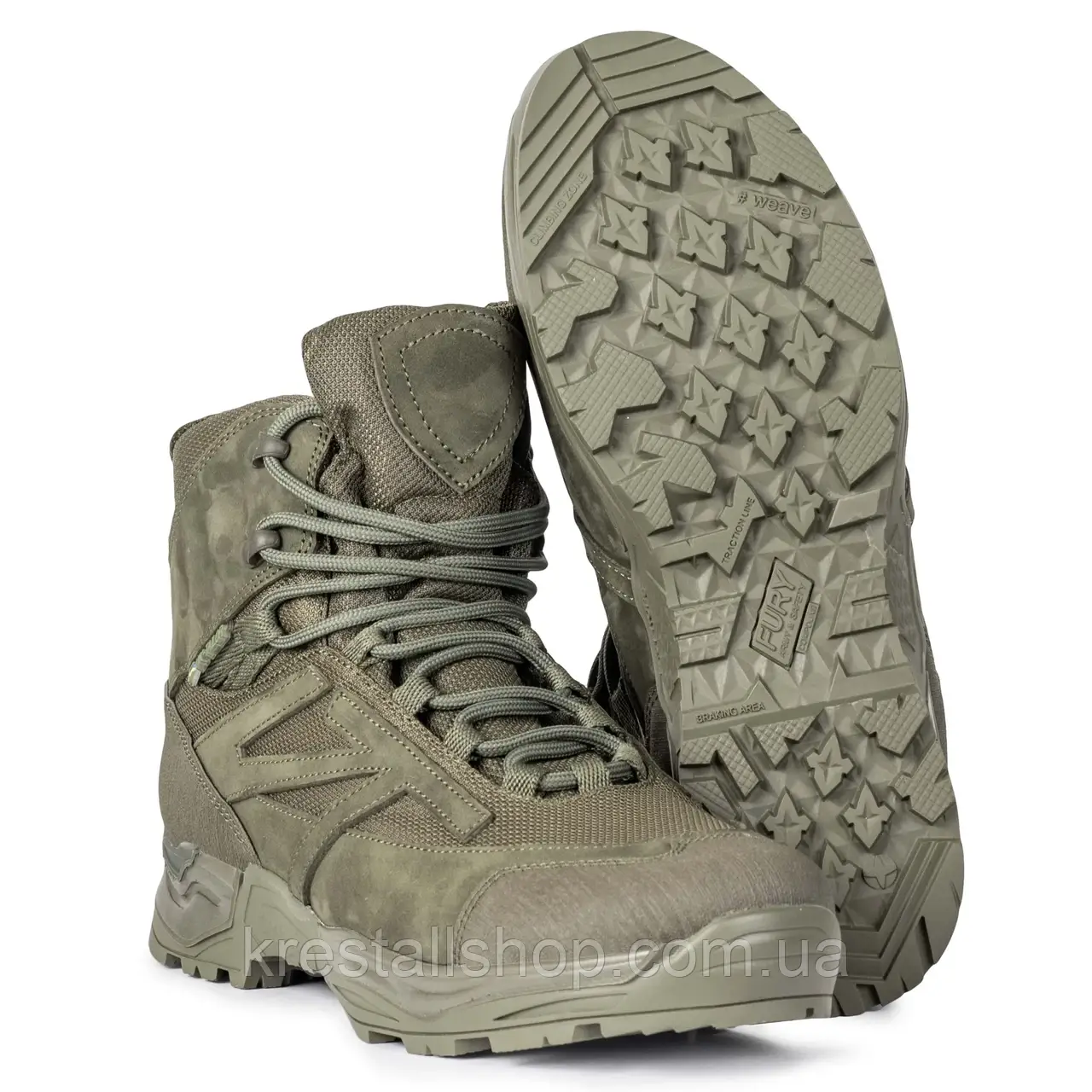 Зимові черевики тактичні, чоловічі черевики військові, армійські черевики з мембраною Олива
