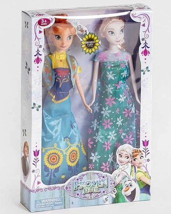 Набір ляльок Ельза та Анна YF 1138 2шт для дітей від 3-х років., фото 2