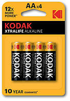 Батарейка KODAK XTRALIFE LR6 уп. 1x4 шт. блистер DE