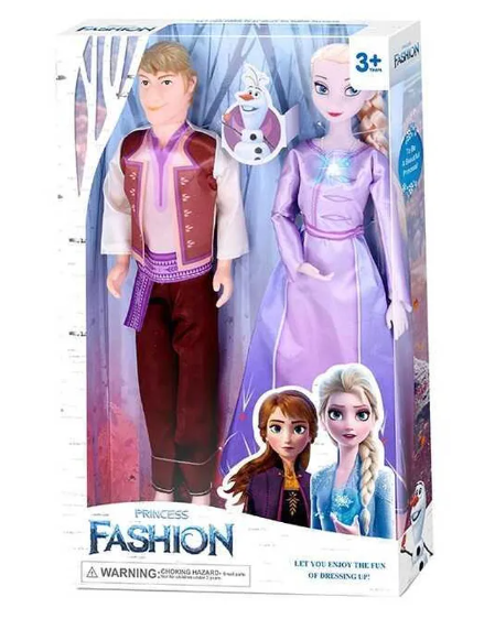 Набір ляльок "Холодне Серце" YF 1138 К Ельза і Крістофф, фігурка сніговика для дітей від 3-х років.