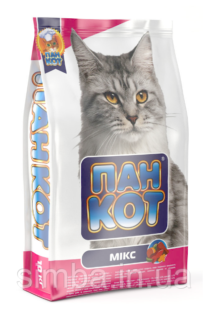 Сухий корм для котів Пан Кот Мікс 10 кг