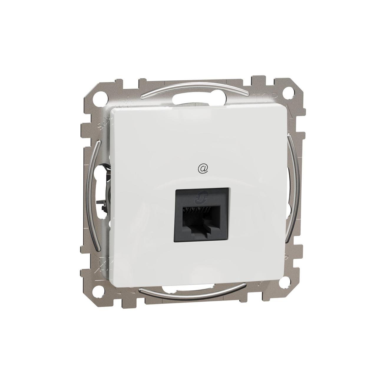 Комп'ютерна розетка RJ45 категорія 5е UTP Schneider Electric Sedna Design (колір - білий)