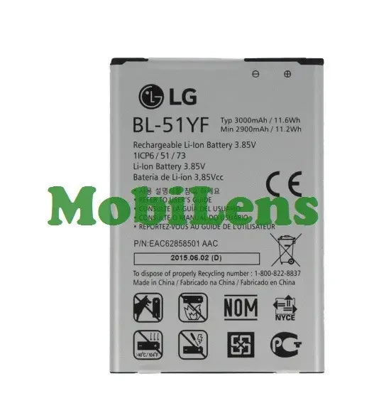 LG H540, H540F, H542, H815, H810,H811,F500, LG G4, X190, BL-51YF Аккумулятор
