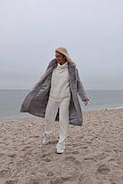 Стильна жіноча шуба довжина міді з екохутра Gvk2628, фото 4