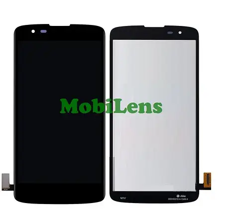 LG K350E, K350N, LG K8 Дисплей + тачскрин (модуль) чорний *в рамці Original *PRC, фото 1