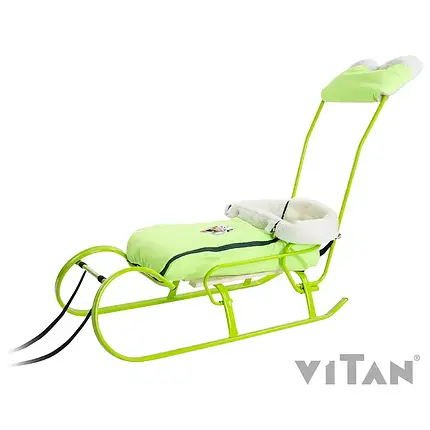 Чохол на санки Vitan "Конверт з муфтою" лайм, тканина "Оксфорд 240D", 2030050, фото 1