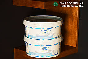 Клей Unicol PVA NUNIVIL 1000 D3 білий 3кг