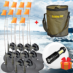 Комплект обладнаних жердинкою в сумці на високій ніжці