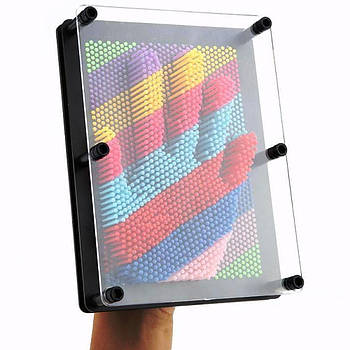 3D іграшка Відбиток руки, гвоздики 20 см, Різнокольоровий / Іграшка антистрес