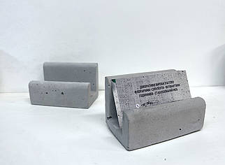 Візитниця з бетону. Підставка для візитівок