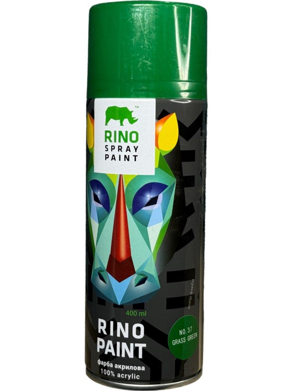 Аерозольна фарба Rino Paint Universal 400мл зелена трава (RP-37)