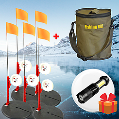 Комплект із 5 обладнаних жердин у сумці на високій ніжці