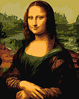 Картина по номерам Мона Лиза. Джоконда. Леонардо да Винчи 40*50 см Оригами LW 30380