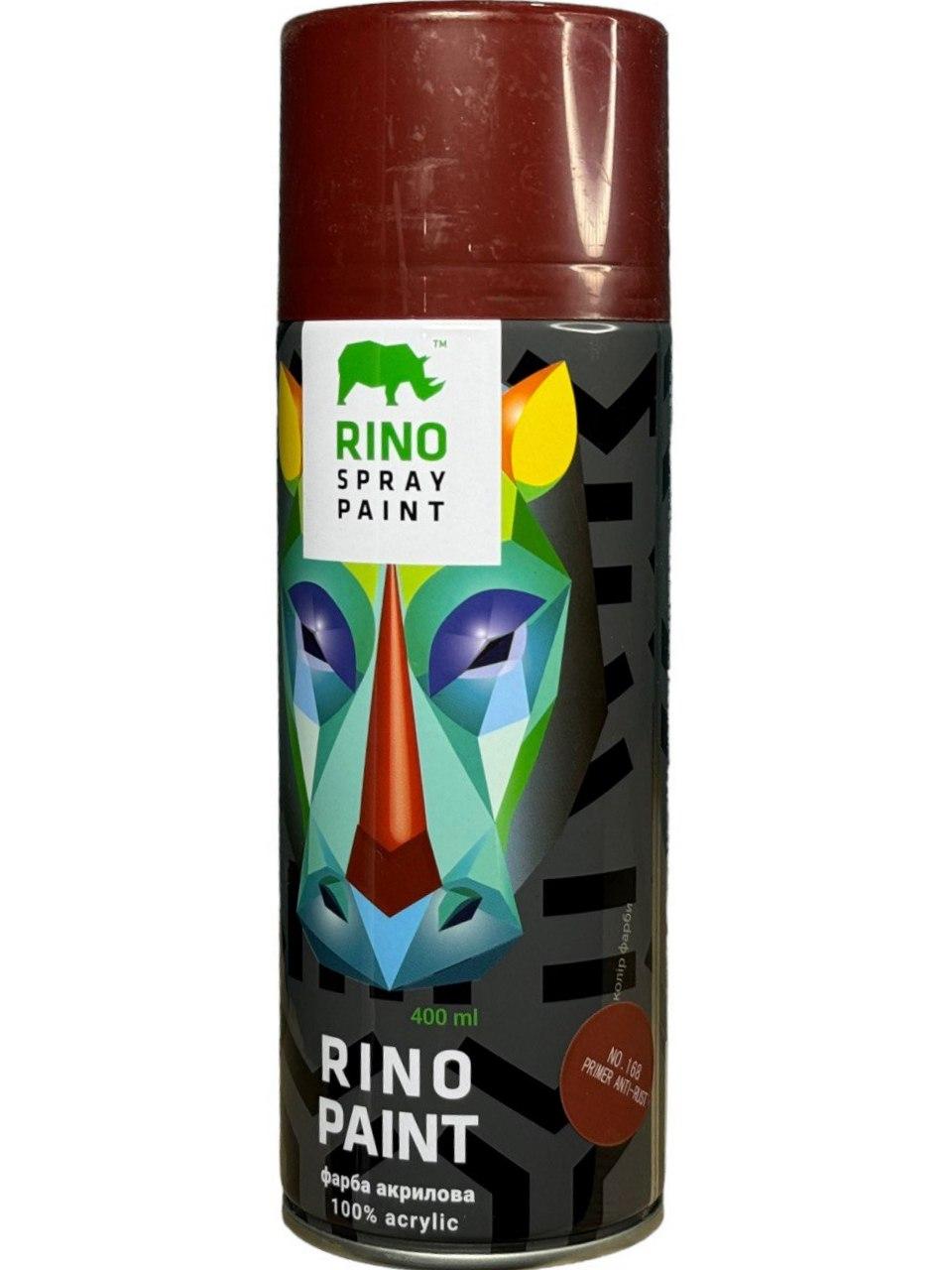 Аерозольна ґрунтовка Rino Paint Universal 400мл червоний (RP-168)