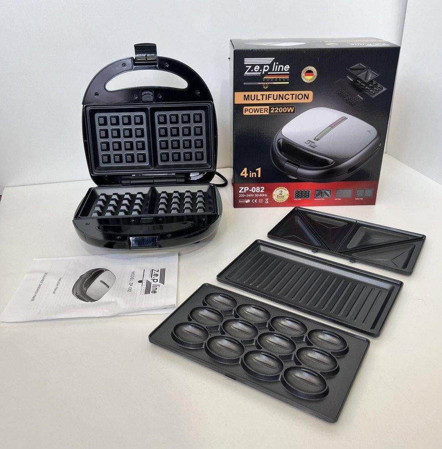 Вафельница сендвичница гриль 4в1 Zepline 2200 W ZP 082 (ID#2045852642 ...