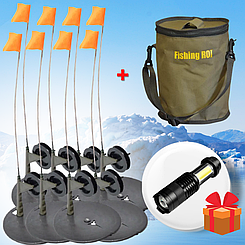 Комплект обладнаних жердинкою в сумці на високій ніжці