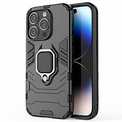 Чохол бампер Primolux Ring Armor для Apple iPhone 15 Pro Max - Black