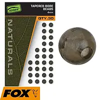 Бусина резиновая Fox Egdes Naturals Tapered Bore Beads 6mm 30шт