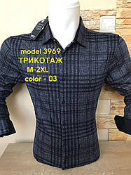 Трикотажна сорочка Black Stone з довгим рукавом