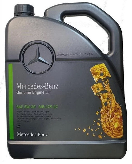 Моторне мастило Mercedes-Benz 5W-30 Engine Oil (229.52) 5л, фото 1