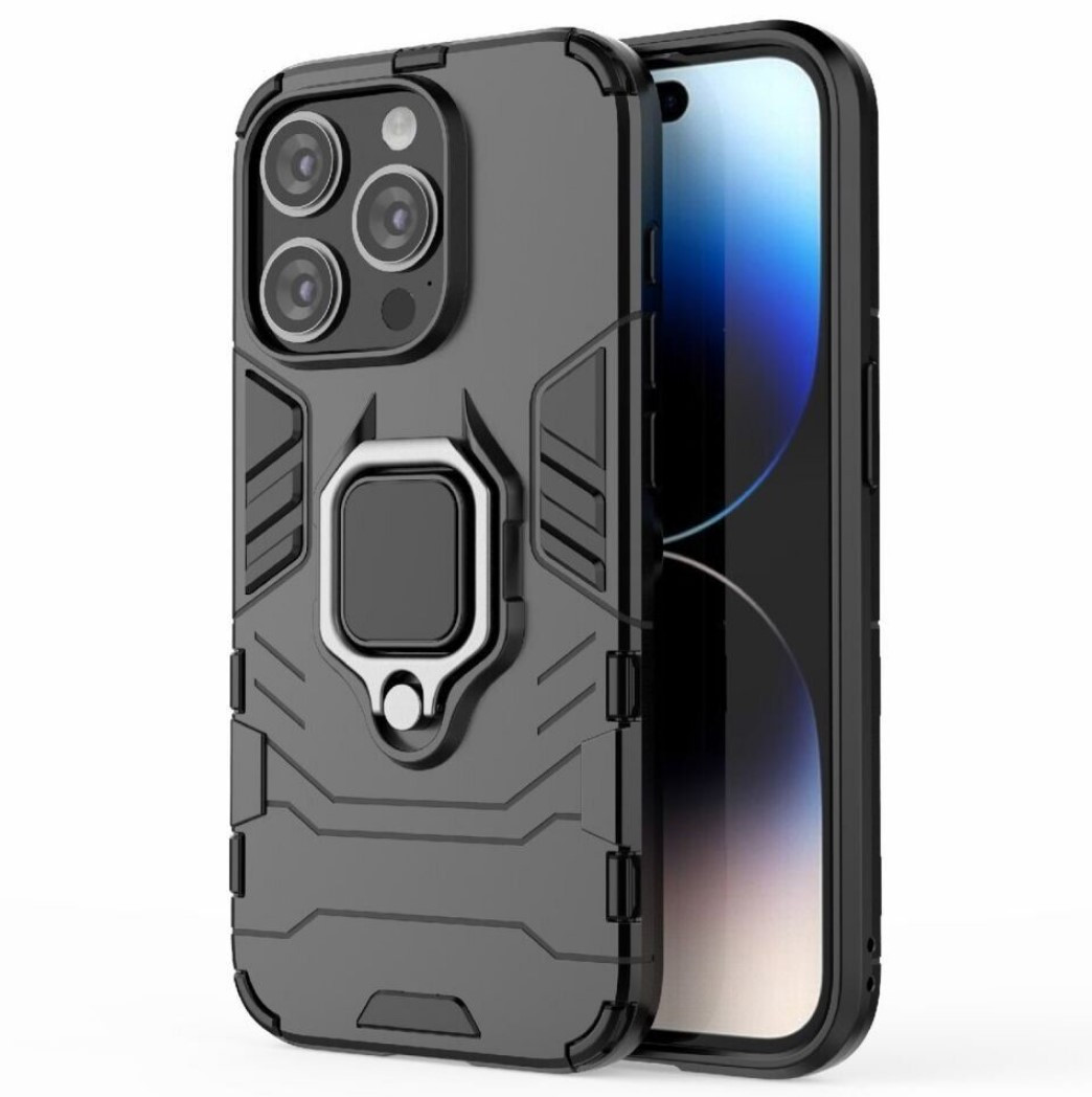 Чохол бампер Primolux Ring Armor для Apple iPhone 14 Pro Max - Black