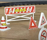 Залізнна дорога дитяча, поїзд Карпати-Експерс, Ігровий набір TK Group, укр мова, підсвічування, голосові ефекти, 33 дет, 4 вагони,, фото 3