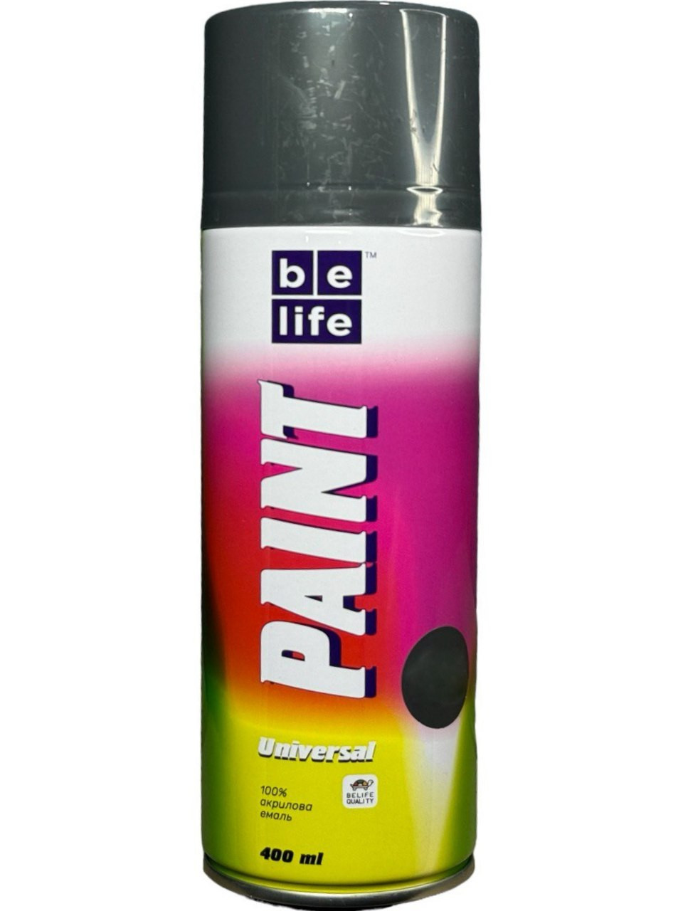 Аерозольна фарба BeLife Universal 400 мл 7016 темно-сіра