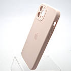 Силіконовий чохол накладка Silicon Case Full Camera для iPhone 12 Pro Max Gray Pink, фото 4