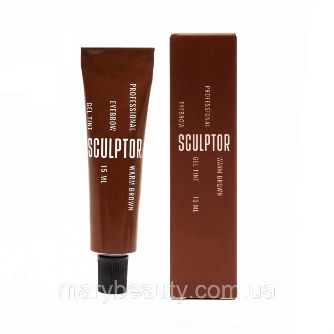 Гель-фарба для брів 15мл, SCULPTOR (warm brown), фото 1