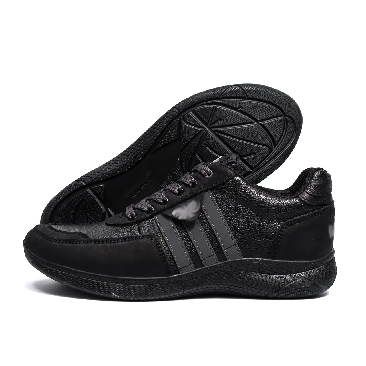 Чоловічі шкіряні кросівки Support Black