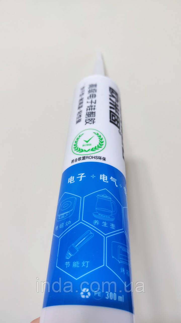 Клей високотемпературний чорний 300°c, фото 1