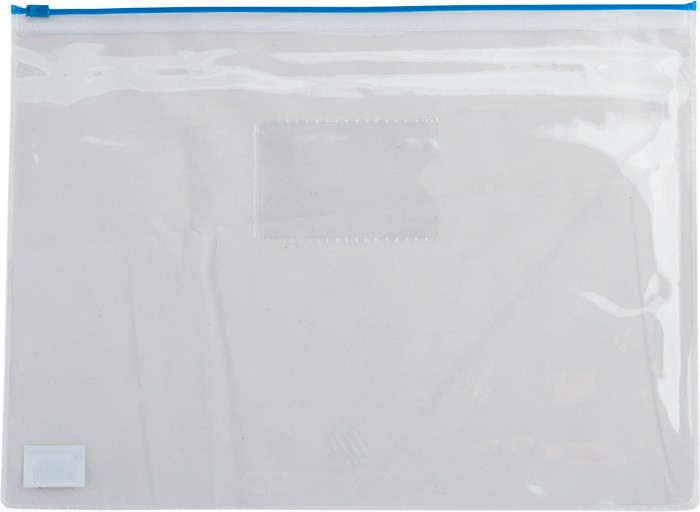 Папка на zip lock А4 160мкм BuroMax BM.3946 прозора синя