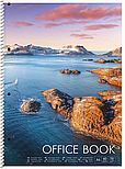Коледж-блок, спiраль, А4+/80арк., у лінію, білий блок, 70г/м2, картон, матламінація, Student, фото 2