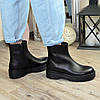 Черевики жіночі на підошві. Колір чорний, фото 5