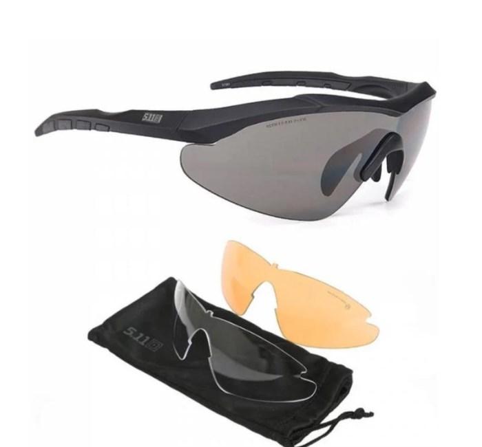 Тактичні окуляри 5.11 Aileron Shield з 3 лінзами, фото 1