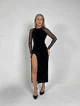 Силуетне оксамитове плаття, фото 2