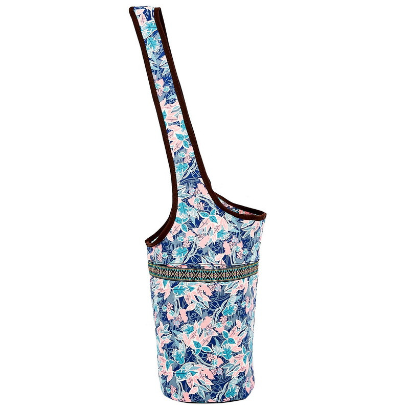 Сумка для фітнесу та йоги через плечо KINDFOLK Yoga bag SP-Sport FI-8364-2 рожевий-блакитний, фото 1