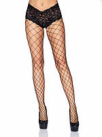 Колготки в крупную сетку с кружевными шортиками Leg Avenue Fencenet Diamond Pantyhose, размер O/S sexx.com.ua