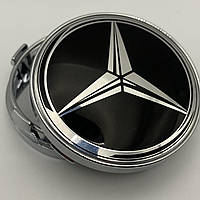 Колпачок с логотипом Mercedes мерседес черные для оригинальных литых дисков Ауди 61 mm 58 мм 4M0601170